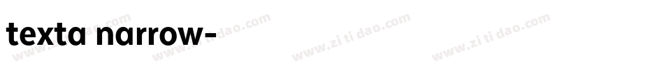 texta narrow字体转换